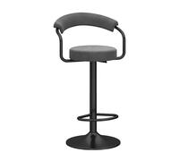 Tabourets de bar, tabourets de comptoir, tabourets de bar pivotants, tabourets de comptoir réglables en hauteur, chaises de bar, chaise d'îlot de cuisine en velours avec dossier et repose-pieds, tabou