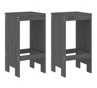 Vidaxl Tabourets De Bar 2 Pcs 40x36x75 Cm Bois Massif De Pin