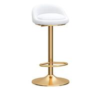 Tabourets de Barre pivotants en Velours Modernes avec des Jambes en métal doré à Hauteur réglable powerfully
