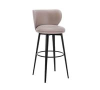 Tabourets de comptoir Chaise Haute Tabouret de Bar Simple et Moderne pivotant for la Maison Chaise Table for îlot chaises à Dossier(Grigio)