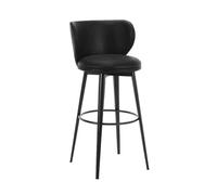 Tabourets de Cuisine Chaise Haute Tabouret de Bar Simple et Moderne pivotant for la Maison Chaise Table for îlot chaises à Dossier pour la Salle à Manger(Noir)