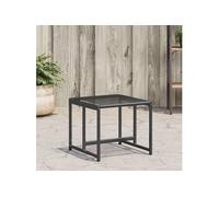 Vidaxl Tabourets De Jardin Lot De 4 Noir Résine Tressée Noir