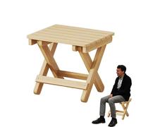 Tabourets De Pas - Chaise Pliante | Chaise De Tabouret De Pas Pliable En Bois | Tabouret Compact Avec Poignée | Tabouret Pliable Robuste Avec Poignée Pour Une Utilisation En Plein Air | Tabouret De Ca