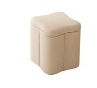 Tabourets de Rangement, tabourets de Dressing, vêtements en Cuir sans accoudoirs, chaises d'entrée, Salle de Maquillage, Repose-Pieds, Tabouret de vanité for Salon pour Salon Canapé Entrée(White)