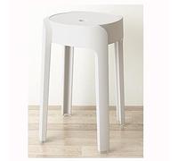 Tabourets de salle de classe - 45,7 cm de hauteur d'assise empilables, portables et empilables avec dessus rond pour magasin, café et usage domestique