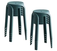 Tabourets de Salle de Classe empilables en Plastique coloré pour élèves, tabourets de Classe durables de 46 cm de Haut pour l'école Primaire, Le Bureau, la bibliothèque et la Maison(Lake Blue,10pcs)