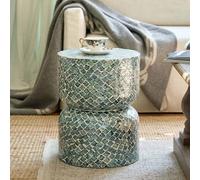 Tabourets de Tambour de Jardin DéCoratifs - Céramique Émaillée Style Chinois, Table d’Appoint Moderne pour Salon, Chambre, Bureau(F)