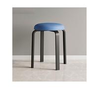 Tabourets de Vanité Banc de Tabouret Salle à Manger Simple et Moderne, Rond Salon Maison, Restaurant, Bas empilable Petit Repose-Pieds(A)
