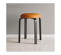 Tabourets de Vanité Banc de Tabouret Salle à Manger Simple et Moderne, Rond Salon Maison, Restaurant, Bas empilable Petit Repose-Pieds(B)
