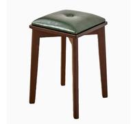 Tabourets empilables en bois avec dossier - Design carré rembourré en cuir synthétique pour salle de classe, cuisine, bar et coiffeuse