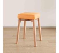 Tabourets empilables en bois portables, tabourets carrés rembourrés avec pied antidérapant, chaises de comptoir empilables pour la maison, le bureau, l'école, la cuisine