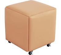 Tabourets empilables en cuir durable avec roulettes pour une mobilité facile et un soutien stable, imperméables et résistants à la saleté, parfaits pour une utilisation à la maison ou au bureau.
