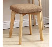 Tabourets empilables portables en bois avec assise rembourrée pour salle à manger, salon, chambre, bureau à domicile, école et cuisine