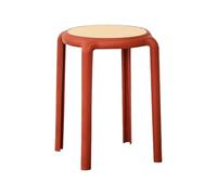Tabourets empilables | Tabouret de coiffeuse | Grand tabouret assis | Tabourets de | Tabouret gigogne | Siège rond empilable | Sièges de cuisine dos nu respirants pour la maison | Accessoires de