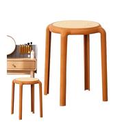Tabourets empilables - Tabourets empilables sans dossier | sièges ronds empilables légers en PP, tabourets empilables portables pour la salle à manger, tabouret de salle à manger