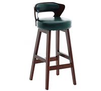 tabourets Hauteur comptoir rembourré en Cuir PU, chaises à la Maison Gueule de Cuisine Bar Pub Home Dinning Vintage (Vert, cm 23,6 Pouces)