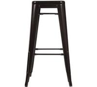 Tabourets Hauts en Acier Galvanisé Noirs x 4 Bistro