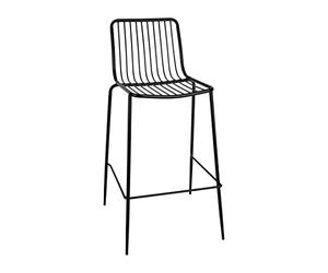 Tabourets hauts en fils d'acier Bolero (lot de 4)