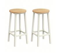 Tabourets Hauts, Lot de 2, Chaises de Bar, Siège de Cuisine, Cadre en Acier, Hauteur 65 cm, Montage Facile, Style Industriel, Blanc 1.Commencez l'apéro ! Enfin, vous pouvez inviter vos amis et votre f