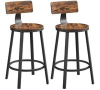 Tabourets Hauts - VASAGLE - LBC076B01 - Style Industriel - Marron Rustique - Noir