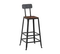 Tabourets Industriel, Tabouret comptoir siè Cuir rétro Cadre en métal Robuste, chaises d'atelier Meubles de Bar à la Maison