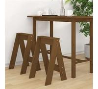 vidaXL Chaises de bar (lot de 2) 40x40x60 cm Marron miel 823667