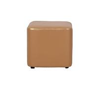 Tabourets ottomans en cuir ciré à l'huile, banc à chaussures, repose-pieds, table à thé, tabouret de table basse, tabouret tabouret banc d'extérieur et d'intérieur/champagne/26 x 29 x 29 cm