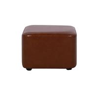 Tabourets ottomans en cuir ciré à l'huile, banc de changement de chaussures, repose-pieds, table à thé, tabouret de table basse, tabouret tabouret banc d'extérieur ou d'intérieur/café/20 x 29 x 29 cm