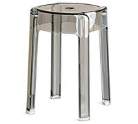 Tabourets Ronds en Plastique, AdaptéS Aux Cuisines, Chambres, Salons Et EntréEs(Black/A)