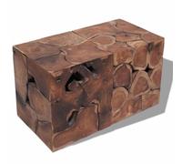 Tabourets/Table Basse Teck Massif Brun