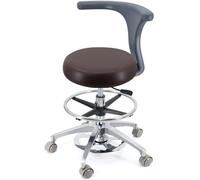 Tabourets Tabouret Dentaire pivotant à 360° et réglable en Hauteur avec Dossier, Multicolore, Plusieurs Tailles(B4,A5)