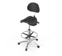 Tabourets Tabouret pivotant hydraulique réglable en Hauteur avec Dossier et Repose-Pieds for Cabinet Dentaire, Clinique de Massage, Spa, Salon, Plusieurs Couleurs(A4)