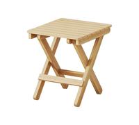 Tabras - Petit tabouret pliant | Chaise pliante en bois | Léger passage de pas compact avec poignée | Puradas de service lourd pour l'extérieur en utilisant des voyages pour le camping et le camping