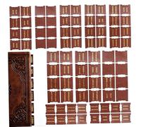 Tabs bibliques de 80 PCS 0, 2x0.2 pouces, Tabs de livres en cuir 66 Foil d'or 14 Pick vierge et bâton Bibles Bible pour les croyants chrétiens marron