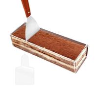 TABSIRAH Boîte avec couvercle et panneau latéral, moule à gâteau en | boîte avec couvercle et panneau latéral, moule à gâteau acrylique fait maison, récipient à dessert rectangulaire transparent