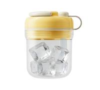 TABSIRAH Bouteille de glace | 2 en 1 anti-fuite à libération rapide avec paille - Bac à glaçons de 380 ml pour bouteille d'eau, pour voyage, gym, hommes, , sports, fêtes, bars pour adultes