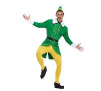 TABSIRAH Costume de Noël - Costume - Ensemble de cosplay respirant avec chapeau et bottes pour fête à thème fantaisie Halloween Ren-Faire