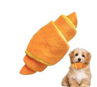 TABSIRAH Jouet à mâcher pour chien - Jouet doux pour chiot avec hochet en papier, anneau de dentition en forme de croissant, jouet interactif en peluche pour la dentition, les petits chiens, les jeux