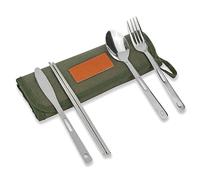 TABSIRAH Sac de rangement pour couverts - Organiseur de pour ustensiles de | cuisine | Pochette portable enroulable en polyester | Étui de protection résistant à l'eau | Support de camping en