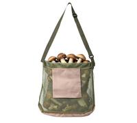 TABSIRAH Sac de recherche de nourriture - Sac fourre-tout en maille de capacité pour cueillir les champignons | Bandoulière réglable avec poche pour téléphone | Sac de transport respirant pour
