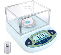 TABTAG Balance électronique 0.001g Balance analytique de Laboratoire de Haute précision Bijoux de Balance électronique de Haute précision numérique avec Fonction de comptage LCD,500g/0.001g