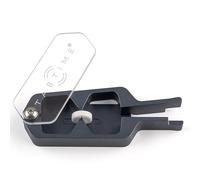 TabTime Coupe-pilules en métal pour petites tablettes avec couvercle transparent transparent, coupe-pilules pour petites pilules 1/2, 1/4, 1/8, coupe-comprimés portable pour grandes tablettes