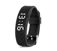 TabTime Montre de Rappel d’Alarme vibrante (Instructions en français) - jusqu'à 10 alarmes personnelles ou rappels de Pilule par Jour (Noire/Grande)