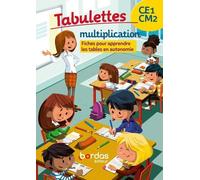 Tabulettes Multiplication CE1/CM2 2020 Avec 8 carnets (tables de 2 à 9), 1 carnet mélange, 1 guide pédagogique - Hervé Le Madec - Bordas - broché - Scolaire / Universitaire