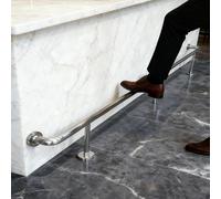 Taburete Plateado De Acero Inoxidable, Apto for Islas De Cocina(120cm/3.9ft)