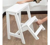 Taburete plegable silla de escalera de taburete de seguridad anslizante para cocina 2 bancos pequeños para zapatos soporte versátil para pls diseño o y o para uso
