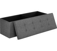Taburette avec rangement OTTOMAN 110x38 cm, gris foncé