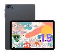 TABWEE 10 Pouces Tablette Android 15, 12Go RAM+128Go ROM(TF/2To), Tablette Tactile, 5G WiFi,1280 * 800, Bluetooth 5.0, Double caméra, 6000 mAh, GPS, Garantie de Deux Ans