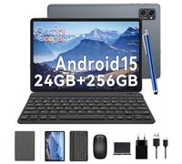 TABWEE Android 15 Tablette avec Clavier -24 Go+ 256 Go(2To TF), Octo-Core,Tablette 10 Pouces, 5000 mAh, 8MP+5MP, Gemini AI, Widevine L1, 5G WiFi, GPS, Face ID (Garantie de 2 Ans)