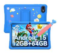 TABWEE K10 Tablette Enfant 10 Pouces Android 15,12Go(4+8) RAM 64Go ROM,Enfant Éducative avec Contrôle Parental,Avec stylet,WiFi 6
